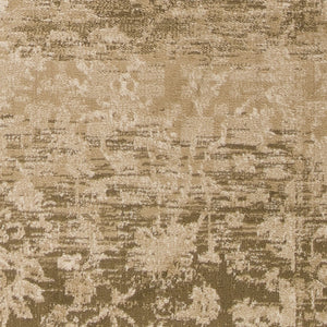 HomeRoots 5' Elegant Beige and Tan Floral Medallion Distressed Area Rug for a Cozy, Inviting Home Space 5' X 8' 352308