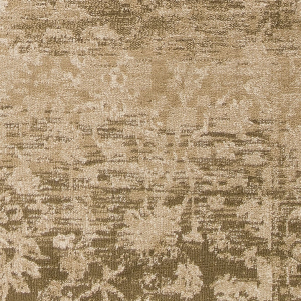 HomeRoots 5' Elegant Beige and Tan Floral Medallion Distressed Area Rug for a Cozy, Inviting Home Space 5' X 8' 352308