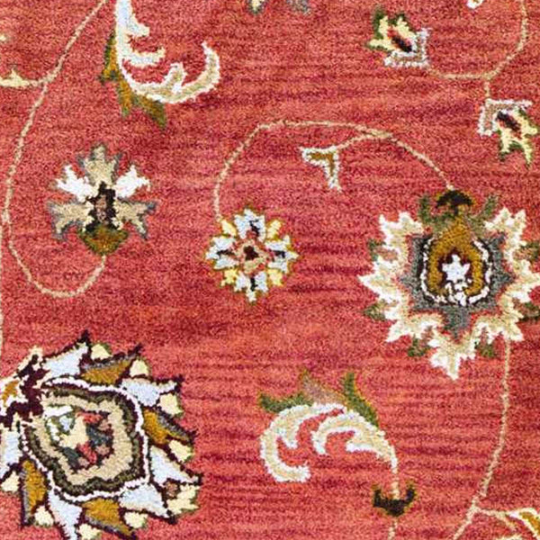 Homeroots 2' X 7' Sienna Floral Vines Wool Runner Rug  Wool 352319