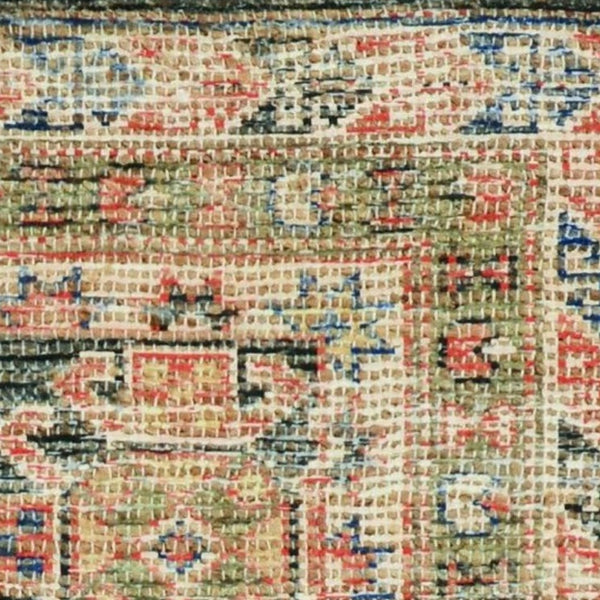 Homeroots 5' X 7' Charcoal Southwestern Hand Woven Distressed Area Rug  Jute 352367