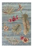 Homeroots 3' X 5' Seafoam Green Botanical Leaves Hand Tufted Area Rug  Polyester 352390