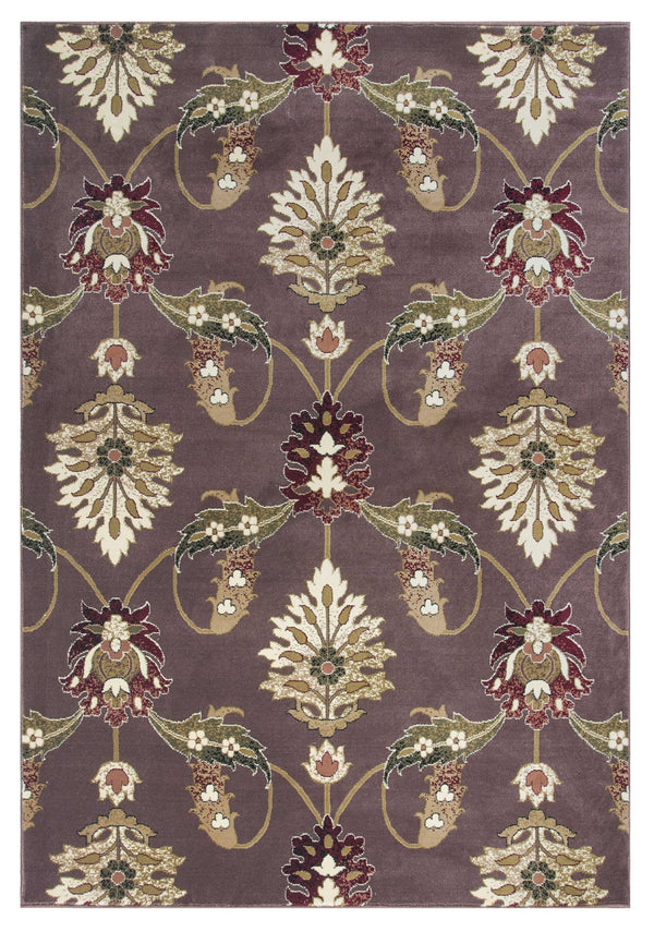 Homeroots 5' X 8' Purple Area Rug  Polypropylene 352412