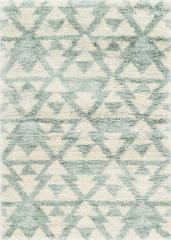 HomeRoots 5' Ivory and Gray Geometric Area Rug - Modern, Durable, Stain-Resistant Design for High-Traffic Spaces 5' X 8' 352489