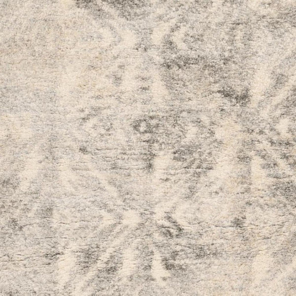 HomeRoots 7' Modern Gray and Ivory Diamond Area Rug - Durable, Stylish Design for Any Decor Style, 94" x 118" 5' X 8' 352491