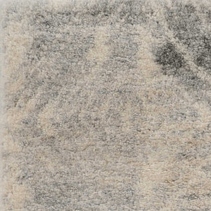 HomeRoots 7' Modern Gray and Ivory Diamond Area Rug - Durable, Stylish Design for Any Decor Style, 94" x 118" 5' X 8' 352491