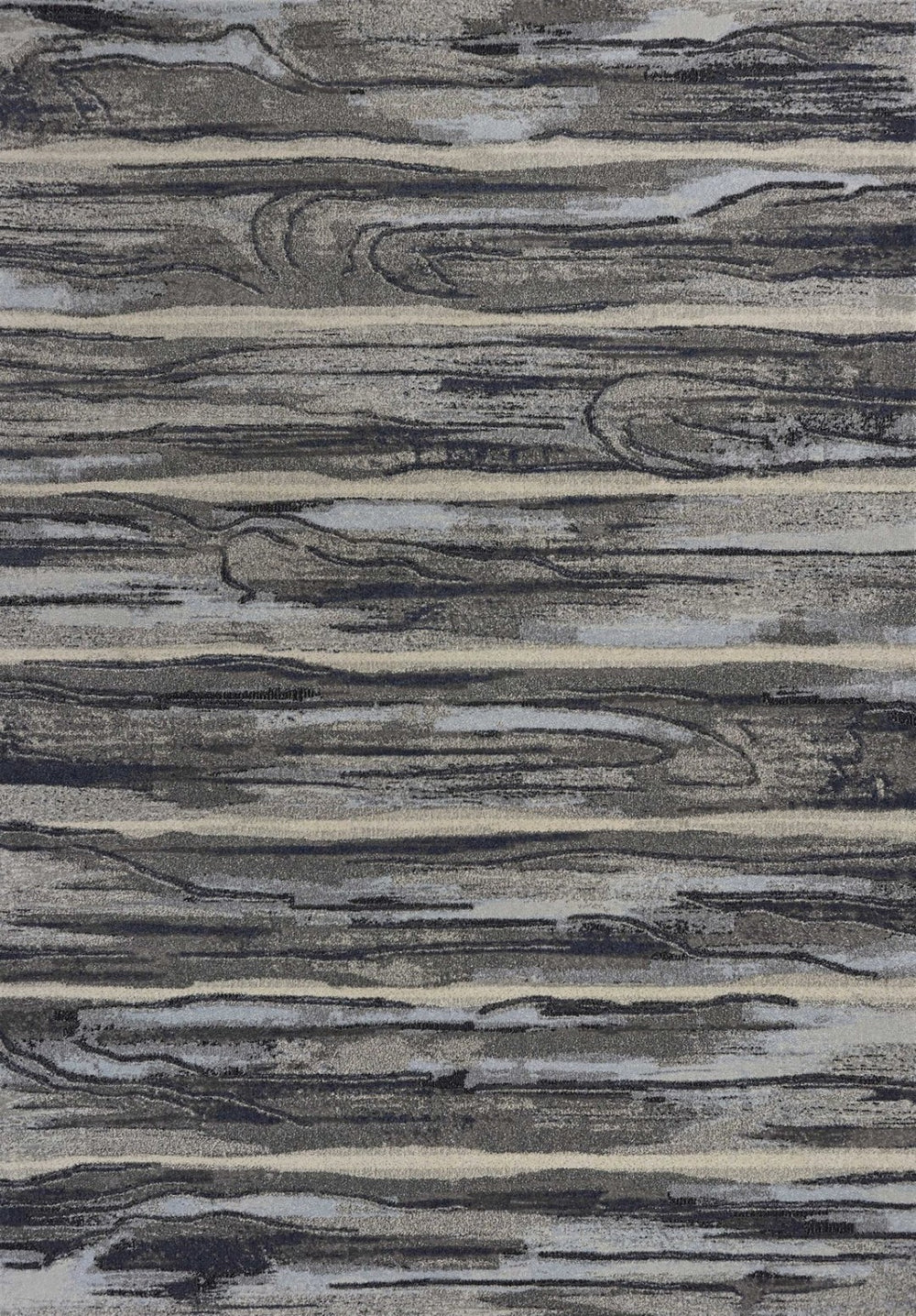 HomeRoots 8' Gray Blue and Black Abstract Area Rug - Modern Design, Durable, Soft, Perfect for Busy Homes 5' X 8' 352510