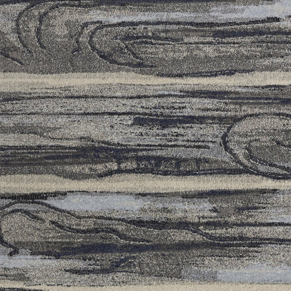 HomeRoots 8' Gray Blue and Black Abstract Area Rug - Modern Design, Durable, Soft, Perfect for Busy Homes 5' X 8' 352510