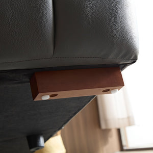 English Elm Wall-Hugger Reclining Sofa - Modern Electric Leather L-Shaped Couch With Usb, Headrest & Footrest W2582S00176-GIGA