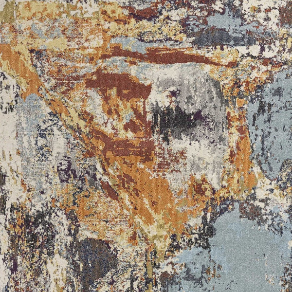 HomeRoots 8' Vintage-Inspired Beige and Tan Floral Medallion Distressed Area Rug for Stylish Living Spaces 8' Round 352532