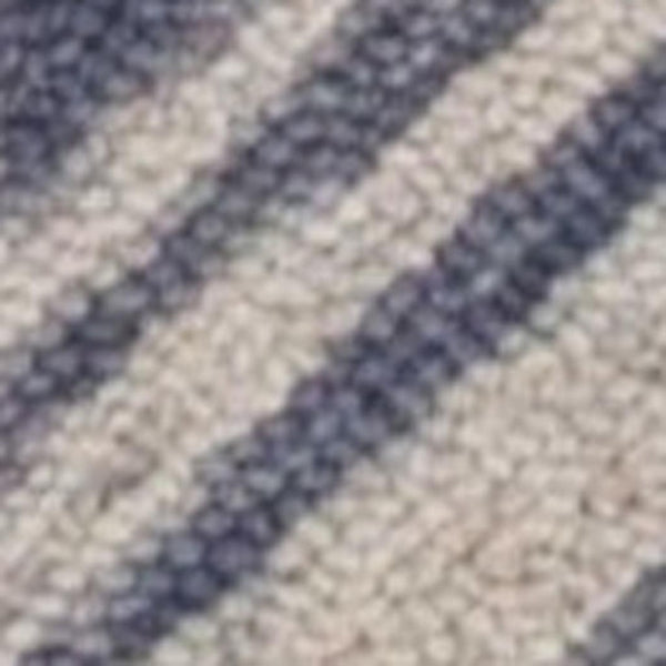 HomeRoots 8' Hand-Tufted Wool Chevron Area Rug in Blue and Beige – Stylish Comfort for Modern Interiors 5' X 7' 352548