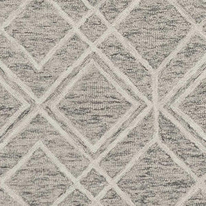 HomeRoots 8' Luxurious Sand Beige & Ivory Hand-Tufted Wool Area Rug for Modern Living Room Elegance 5' X 7' 352549