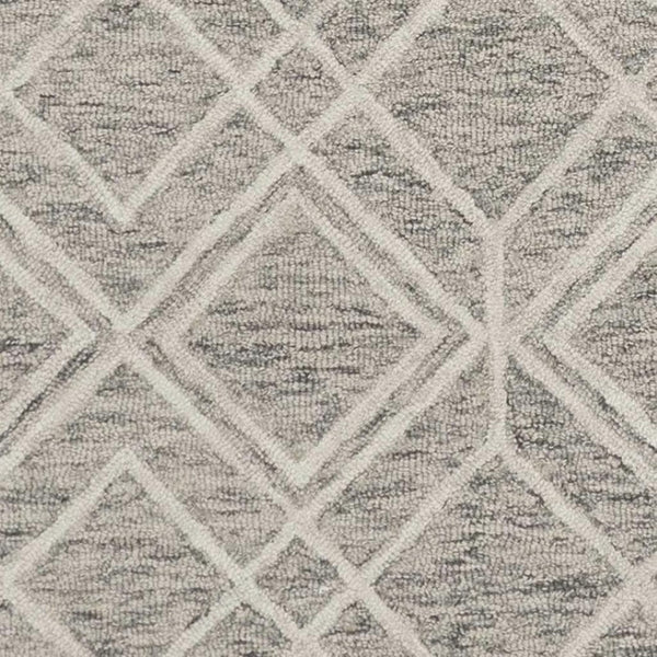 HomeRoots 8' Luxurious Sand Beige & Ivory Hand-Tufted Wool Area Rug for Modern Living Room Elegance 5' X 7' 352549