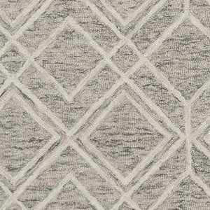 HomeRoots 8' Luxurious Sand Beige & Ivory Hand-Tufted Wool Area Rug for Modern Living Room Elegance 5' X 7' 352549