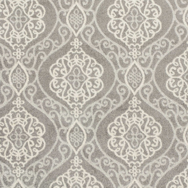 HomeRoots 7' Silver Moroccan-Inspired Area Rug for Indoor & Outdoor Living - Durable, Easy to Maintain, Stylish 7' x 10' 352601