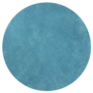 HomeRoots 8' Blue Hand-Woven Round Rug - Artisan Crafted, Durable Polyester, Perfect for Cozy Living Spaces 6' Round 352616