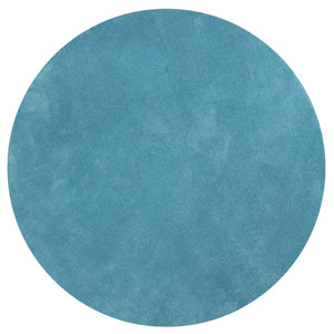 HomeRoots 8' Blue Hand-Woven Round Rug - Artisan Crafted, Durable Polyester, Perfect for Cozy Living Spaces 6' Round 352616