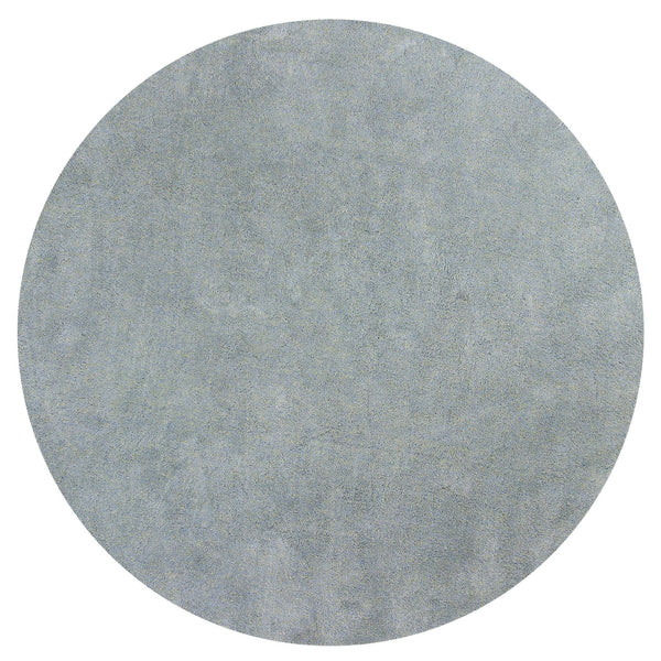 Homeroots 6' Blue Heather Round Indoor Shag Rug  Polyester 352620