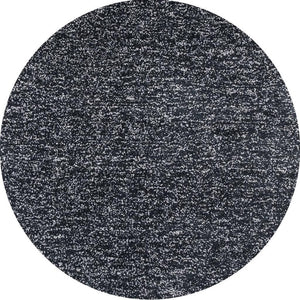 HomeRoots 8' Hand-Woven Black and White Round Rug - Artisan Crafted, Durable, Contemporary Style for Your Home 6' Round 352621