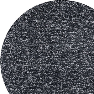 HomeRoots 8' Hand-Woven Black and White Round Rug - Artisan Crafted, Durable, Contemporary Style for Your Home 6' Round 352621