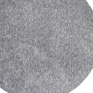 HomeRoots 8' Gray Round Hand-Woven Area Rug - Artisan Crafted, Soft Polyester for Comfort and Timeless Style 6' Round 352623