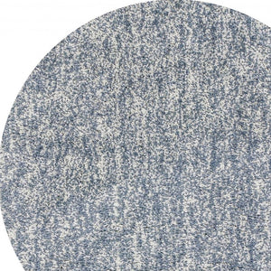 Homeroots 6' Round Slate Heather Plain Indoor Area Rug  Polyester 352625