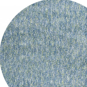 Homeroots 6' Seafoam Heather Round Indoor Shag Rug  Polyester 352626