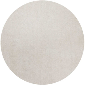 HomeRoots 8' Ivory Hand-Woven Round Rug – Timeless Artisanal Design for Elegant Living Spaces and Durability 6' Round 352628