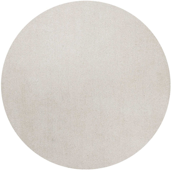 HomeRoots 8' Ivory Hand-Woven Round Rug – Timeless Artisanal Design for Elegant Living Spaces and Durability 6' Round 352628