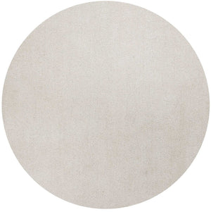 HomeRoots 8' Ivory Hand-Woven Round Rug – Timeless Artisanal Design for Elegant Living Spaces and Durability 6' Round 352628