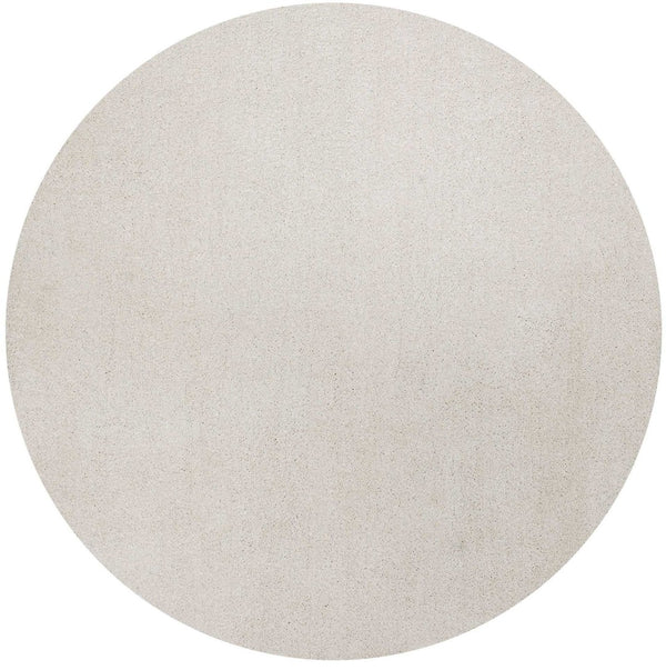HomeRoots 8' Ivory Hand-Woven Round Rug – Timeless Artisanal Design for Elegant Living Spaces and Durability 6' Round 352628
