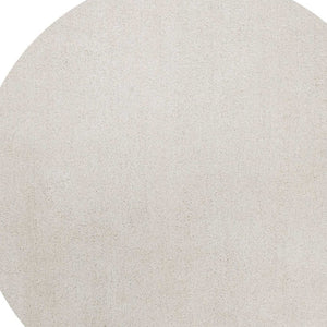 HomeRoots 8' Ivory Hand-Woven Round Rug – Timeless Artisanal Design for Elegant Living Spaces and Durability 6' Round 352628