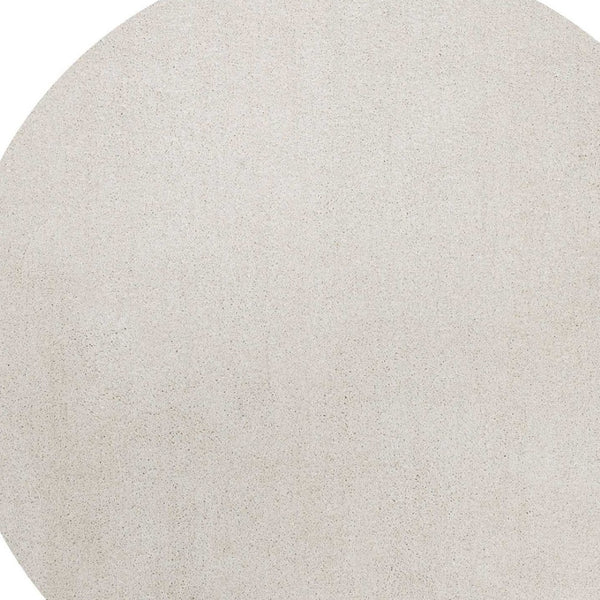 HomeRoots 8' Ivory Hand-Woven Round Rug – Timeless Artisanal Design for Elegant Living Spaces and Durability 6' Round 352628