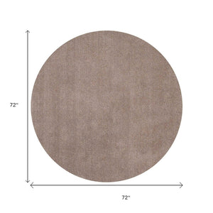 HomeRoots 8' Hand-Woven Beige Round Rug - Elegant, Durable Design for Modern and Classic Interiors, 96-Inch Diameter 6' Round 352629