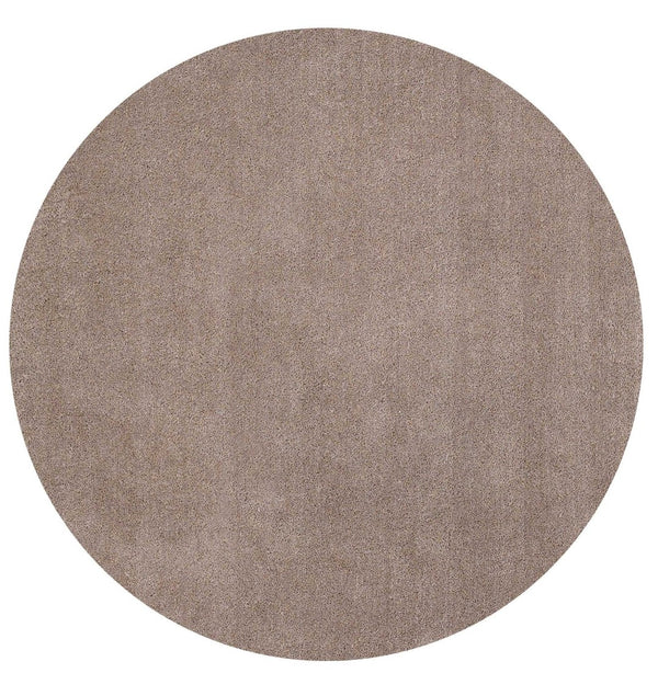 HomeRoots 8' Hand-Woven Beige Round Rug - Elegant, Durable Design for Modern and Classic Interiors, 96-Inch Diameter 6' Round 352629