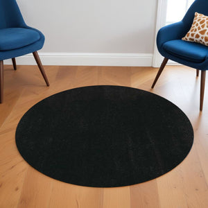 HomeRoots 8' Espresso Hand-Woven Round Rug – Artisan Crafted, Durable Polyester, Cozy Modern Living Space Essential 6' Round 352633