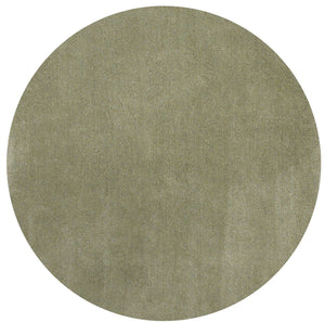 HomeRoots 8' Sage Shag Hand Woven Area Rug - Luxurious Plush Pile for Warmth, Style, and Noise Reduction in Homes 6' Round 352635
