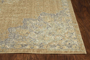 HomeRoots 8' Sage Shag Hand Woven Area Rug - Luxurious Plush Pile for Warmth, Style, and Noise Reduction in Homes 6' Round 352635