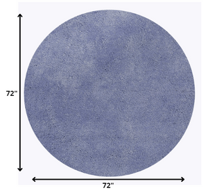 Homeroots 6' Purple Round Indoor Shag Rug  Polyester 352636