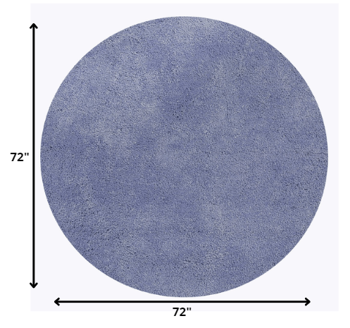 Homeroots 6' Purple Round Indoor Shag Rug  Polyester 352636