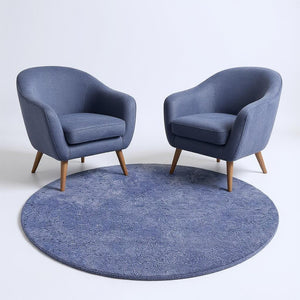 HomeRoots 8' Hand-Woven Purple Round Rug - Artisan Crafted, Durable, Stylish, and Perfect for Cozy Living Spaces 6' Round 352636