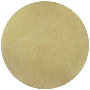HomeRoots 8' Hand-Woven Canary Yellow Round Rug – Artisan Crafted, Durable, and Stylish for Any Space 6' Round 352637