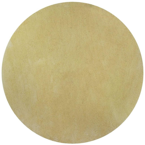 HomeRoots 8' Hand-Woven Canary Yellow Round Rug – Artisan Crafted, Durable, and Stylish for Any Space 6' Round 352637