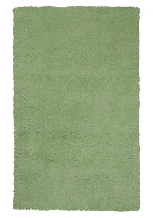 HomeRoots 8' Green Round Hand-Woven Area Rug - Artisan Crafted, Versatile Design for Living Spaces & Dining Rooms 5' X 7' 352641