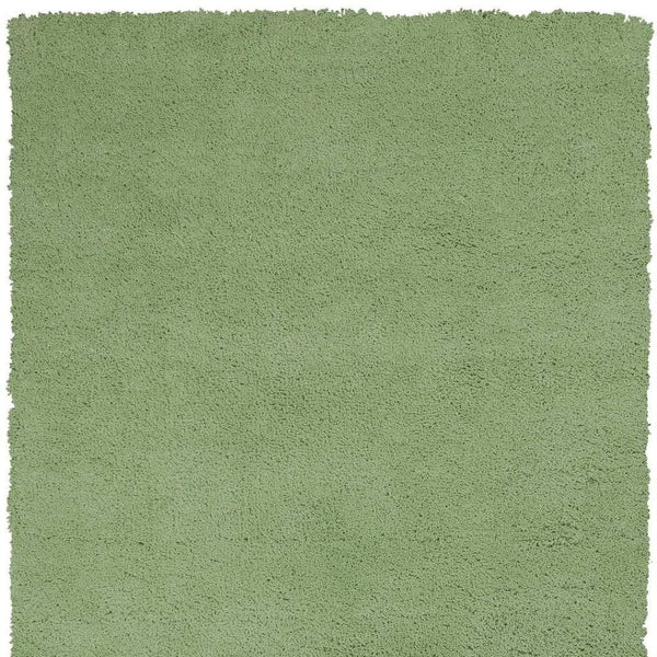 HomeRoots 8' Green Round Hand-Woven Area Rug - Artisan Crafted, Versatile Design for Living Spaces & Dining Rooms 5' X 7' 352641