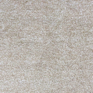 HomeRoots 8' Hand Woven Ivory Round Rug - Artisan Crafted, Durable Polyester, Timeless Design for Any Space 5' X 7' 352642