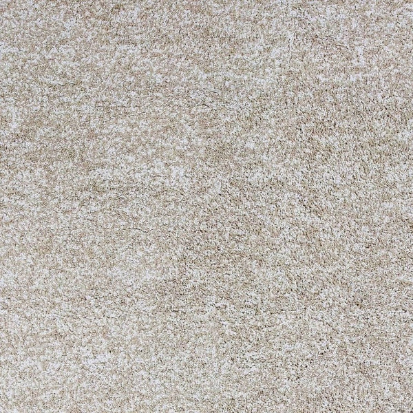 HomeRoots 8' Hand Woven Ivory Round Rug - Artisan Crafted, Durable Polyester, Timeless Design for Any Space 5' X 7' 352642