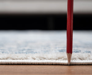 English Elm Noble Ivory Area Rug 5'3" X 7'3" - Timeless, Durable Low-Profile Design For Any Living Space B186P181065