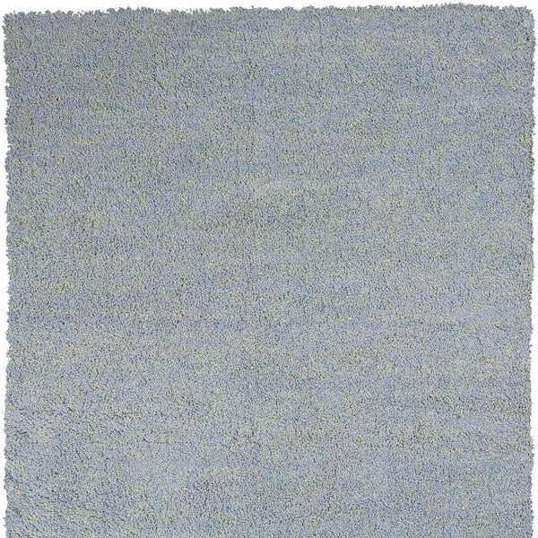 HomeRoots 8' Hand-Woven Blue Round Rug - Durable, Artisanal Design for Contemporary Spaces & Everyday Use 5' X 7' 352644