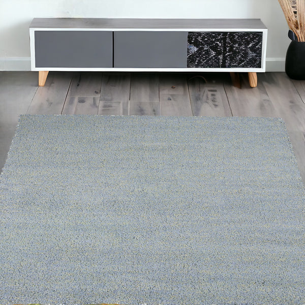 Homeroots 5' X 7' Blue Heather Plain Indoor Area Rug  Polyester 352644