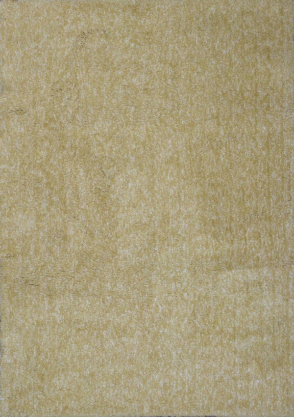 HomeRoots 8' Yellow Hand-Woven Round Rug - Artisan Crafted, Durable Polyester for Stylish Living Spaces 5' X 7' 352648